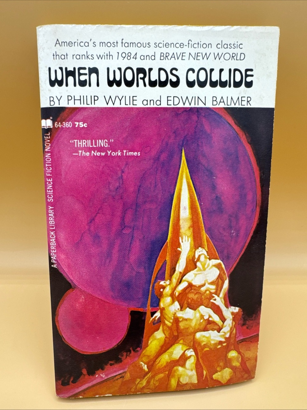 When Worlds Collide Philip Wylie and Edwin Balmer paperback 5th Printing 1970